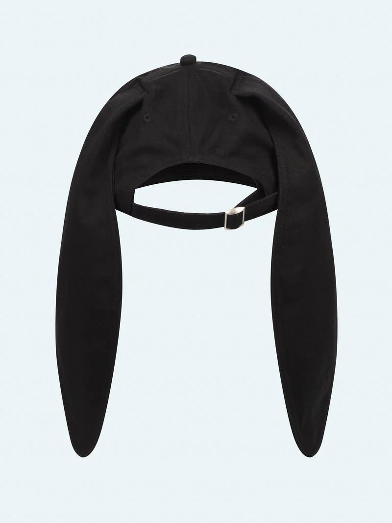 LOVERBOY BY CHARLES JEFFREY RABBIT EARS CAP in BLACK - Image 7
