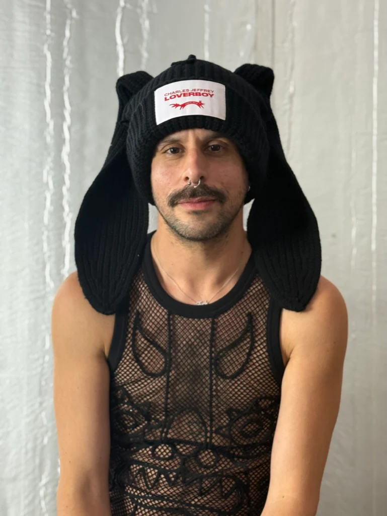 LOVERBOY BY CHARLES JEFFREY CHUNKY RABBIT BEANIE - Image 4