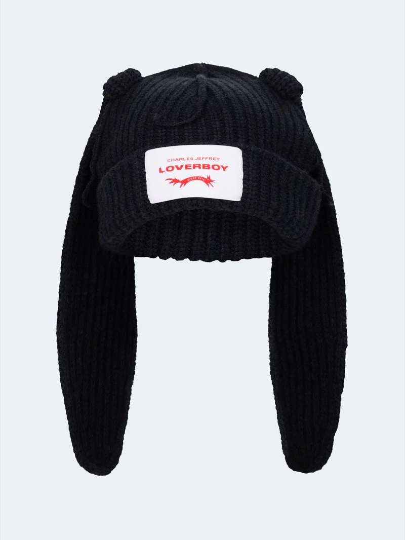 LOVERBOY BY CHARLES JEFFREY CHUNKY RABBIT BEANIE - Image 6