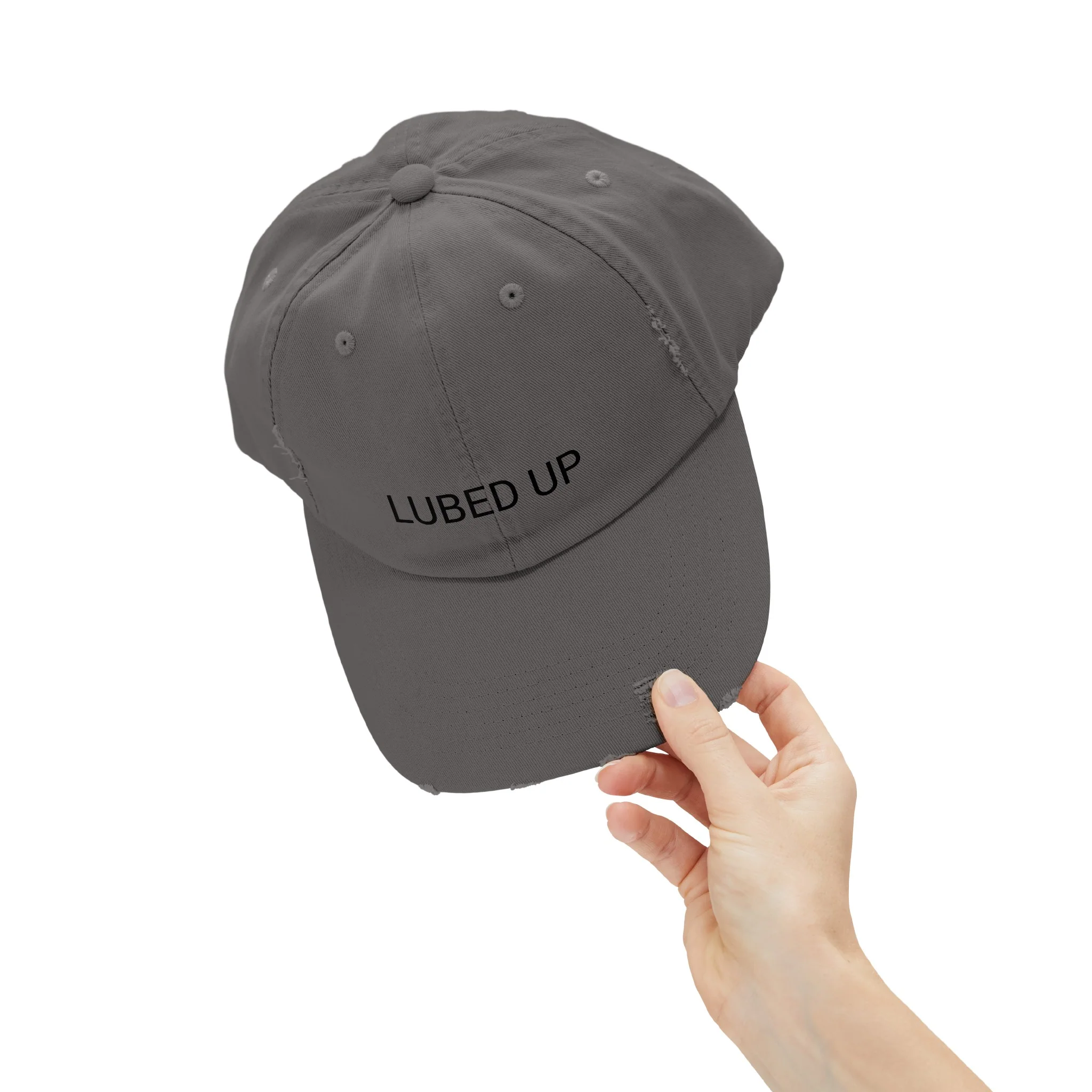 LUBED UP Distressed Cap in 6 colors - Image 32