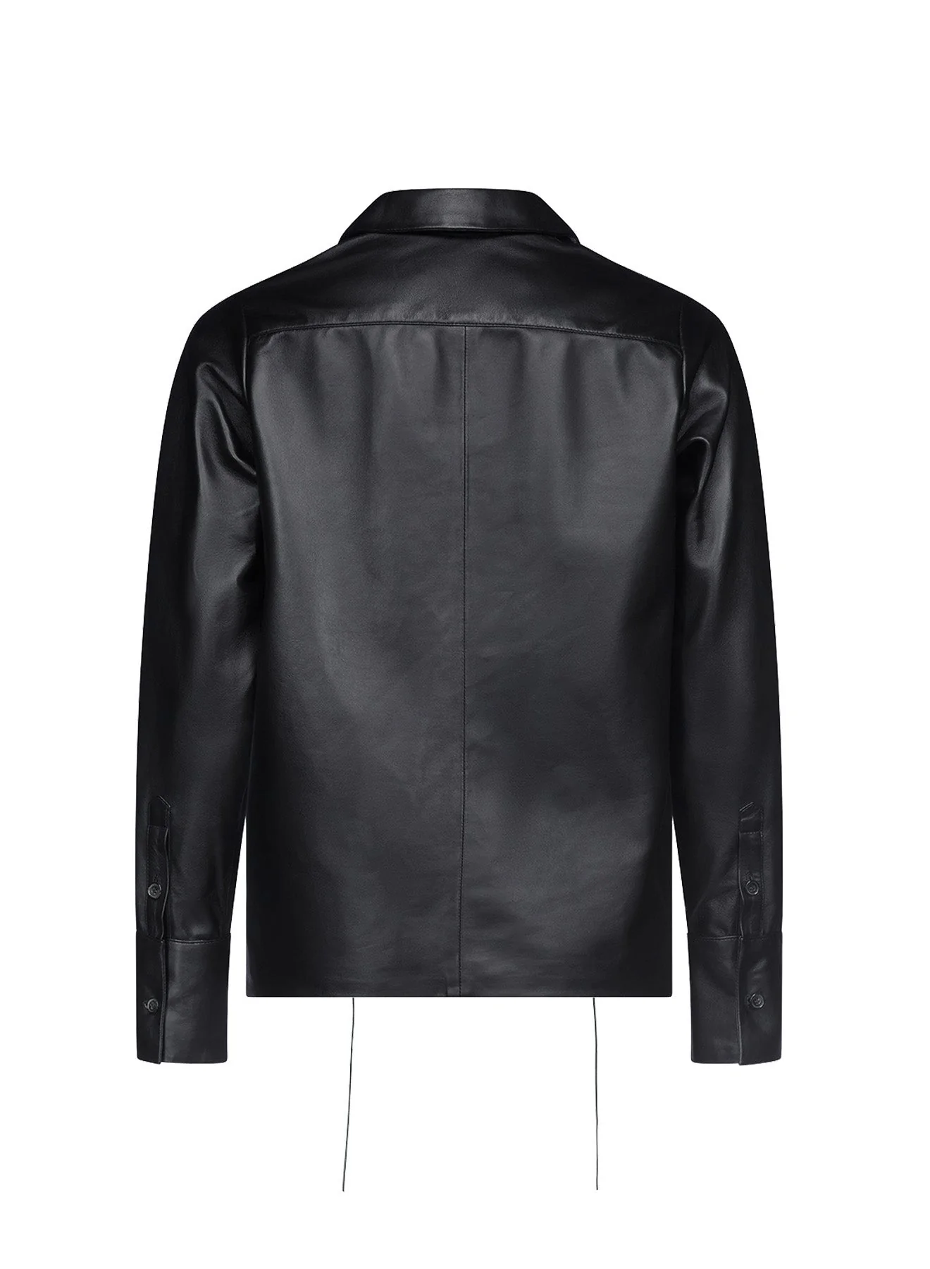 LUDOVIC DE SAINT SERNIN Alan Shirt Black Leather - Image 2