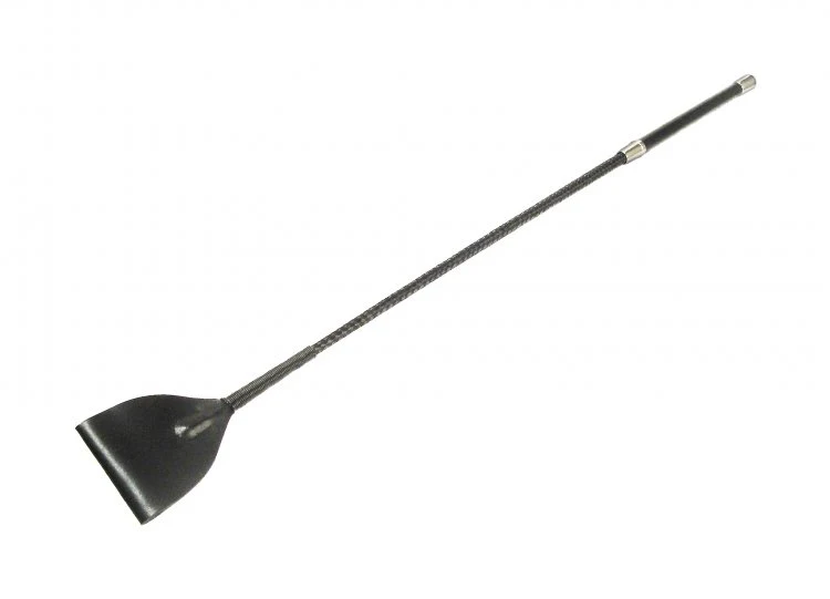 Mare Black Leather Riding Crop - Image 3