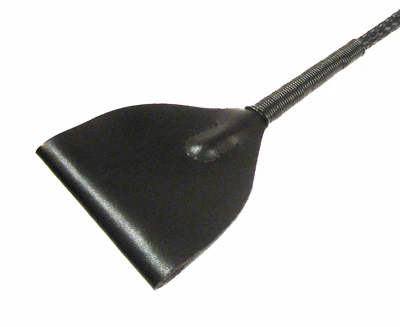 Mare Black Leather Riding Crop - Image 4