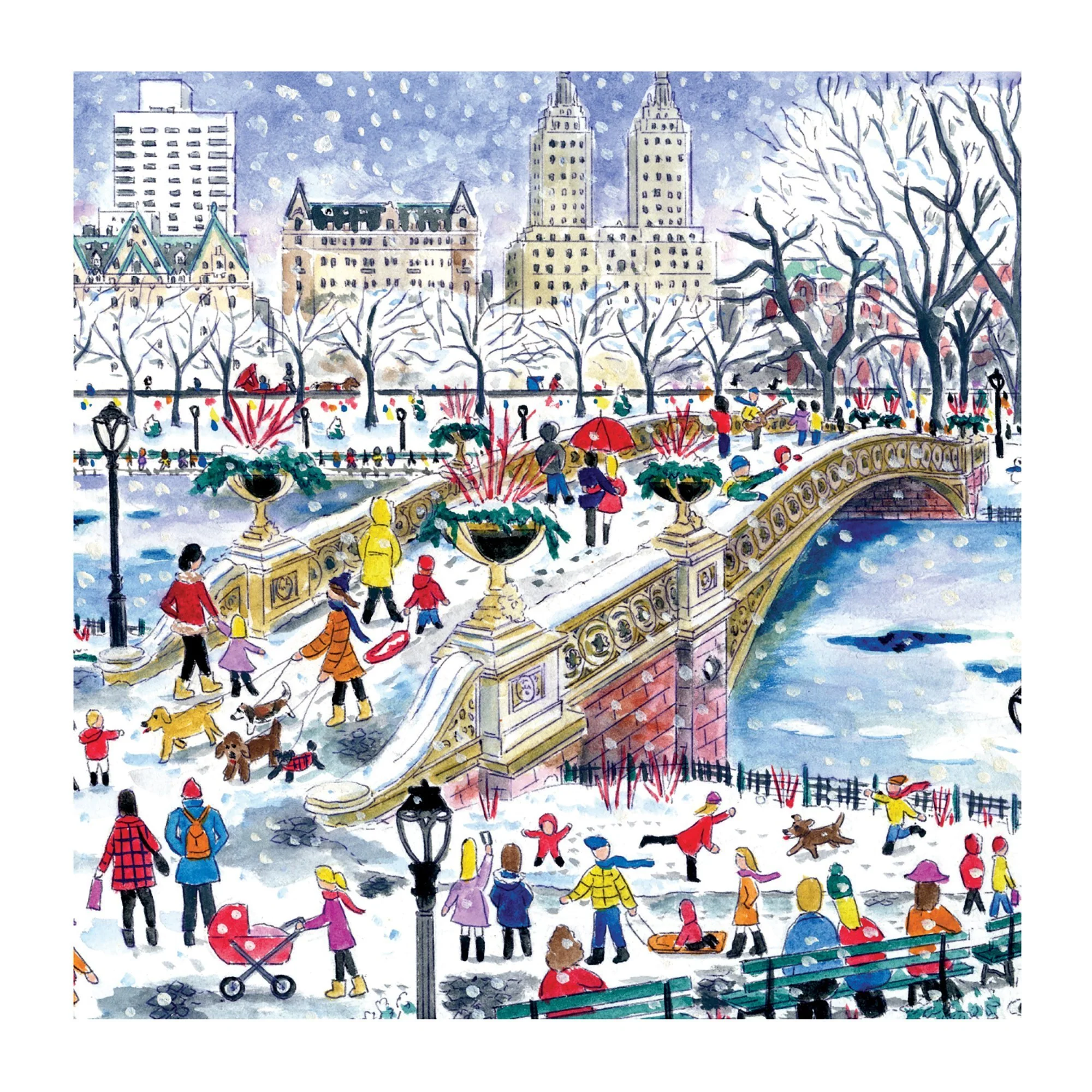 Michael Storrings Bow Bridge In Central Park 500 Piece Jigsaw Puzzle - Image 5
