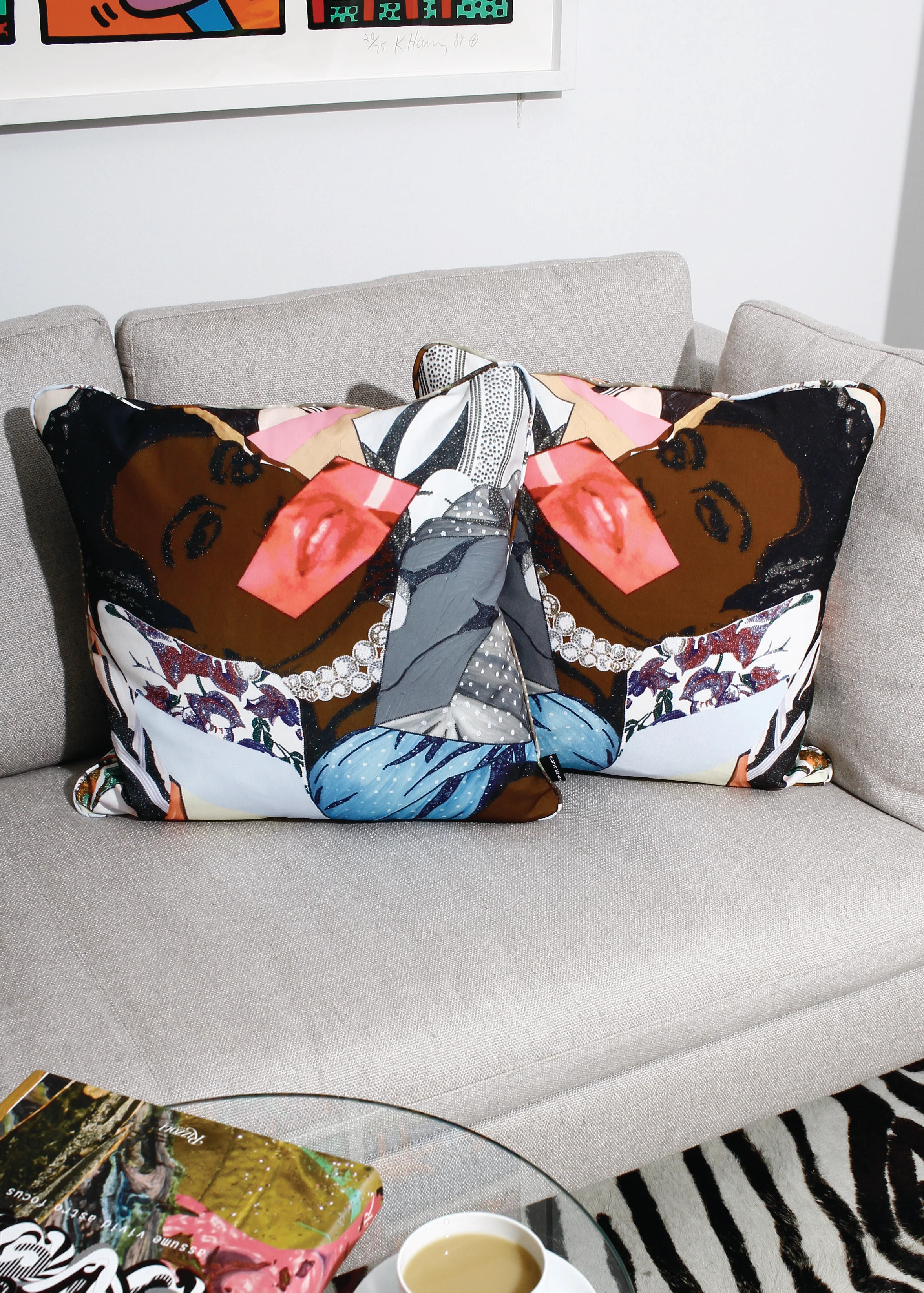Mickalene Thomas Clarivel Centered Pillow for Henzel Studio - Image 2
