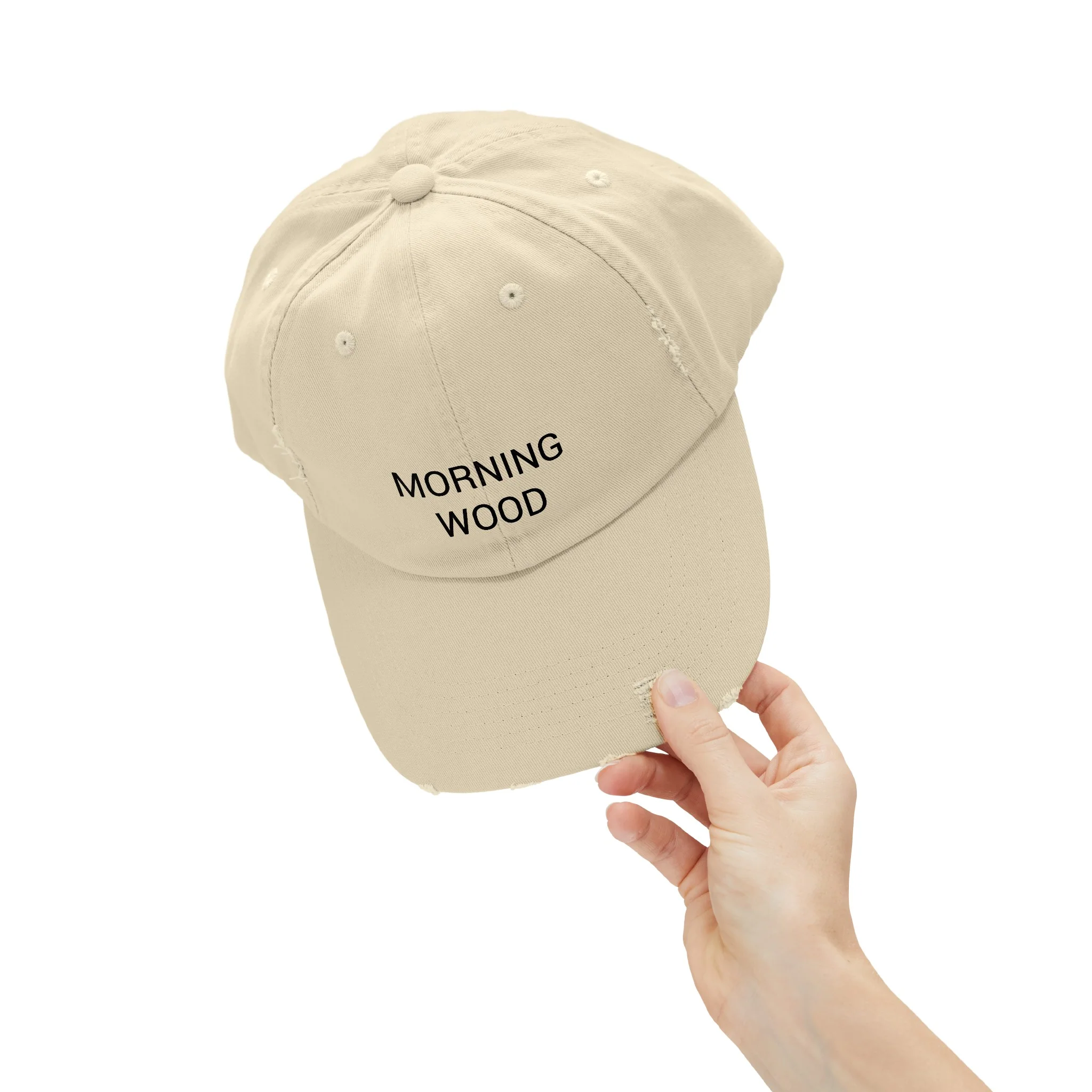 MORNING WOOD Distressed Cap in 6 colors - Image 37