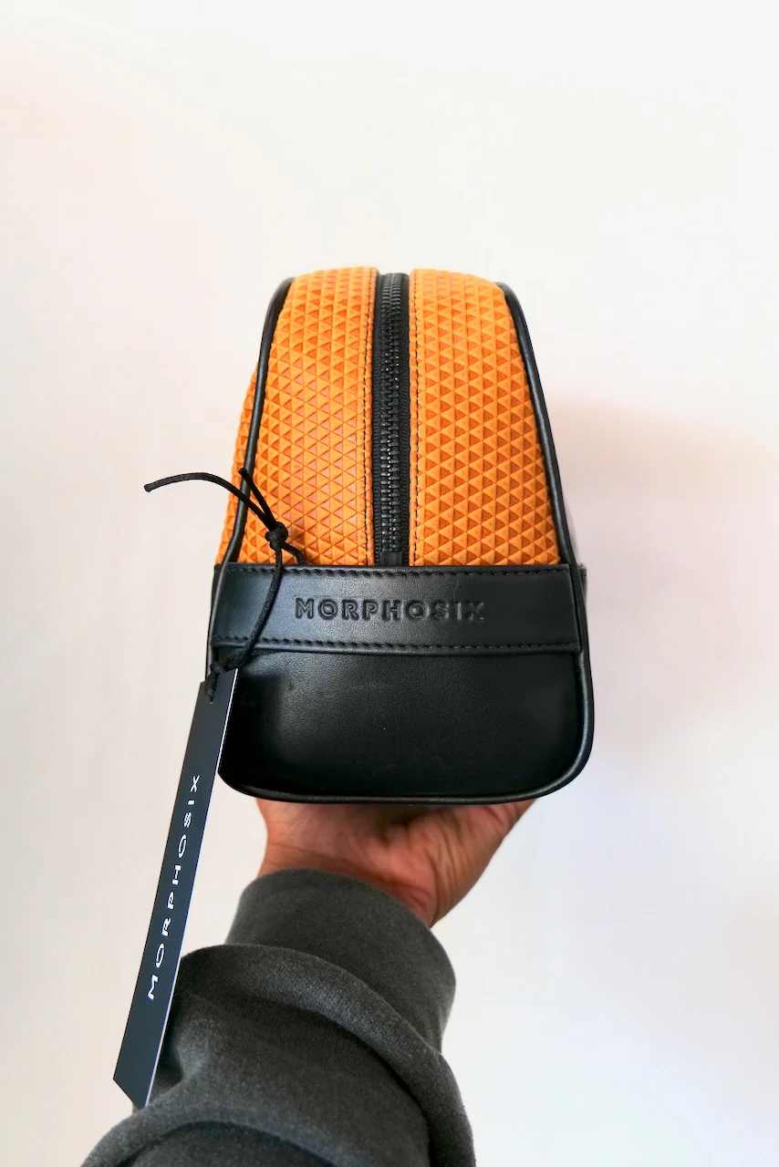 MORPHOSIX LUX TRAVEL LEATHER BAG GOLDEN AMBER - Image 3