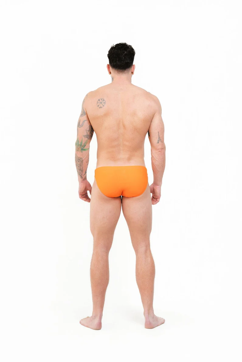 Mounderwear Core Swim Brief - Orange - Image 3