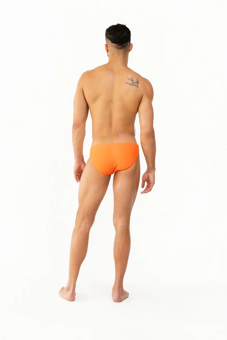 Mounderwear Core Swim Brief - Orange - Image 4