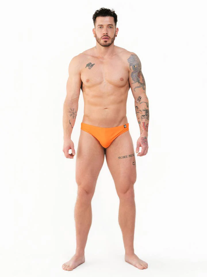Mounderwear Core Swim Brief - Orange - Image 5