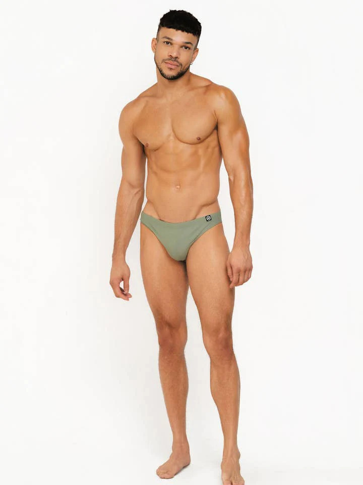 Mounderwear Core Swim Brief - Sage