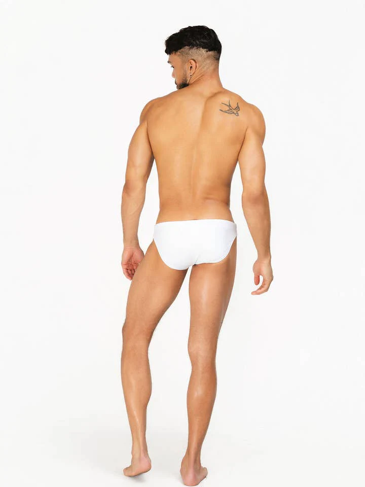 Mounderwear Core Swim Brief - White - Image 5