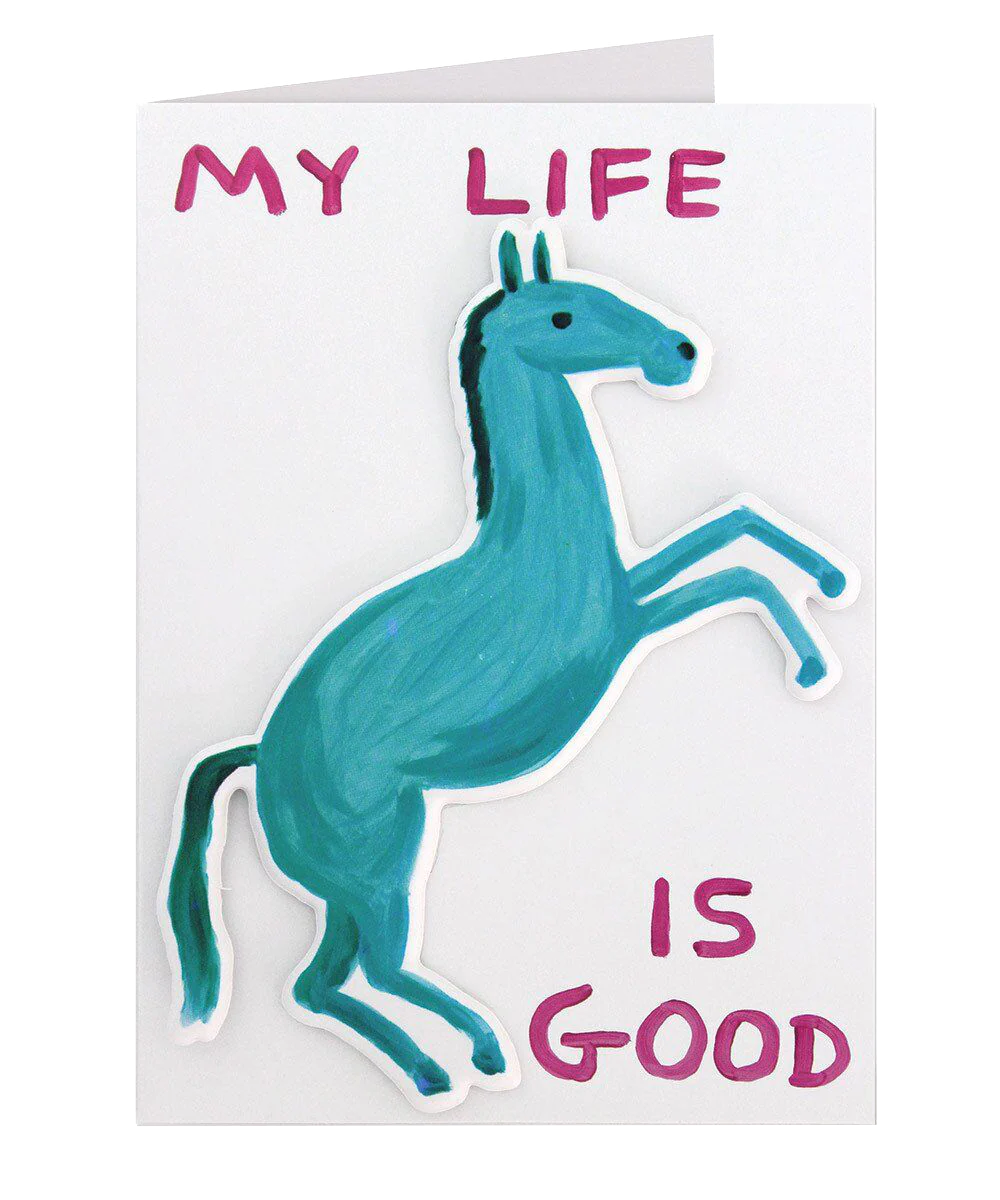 My Life Is Good Puffy Sticker Card - Third Drawer Down X David Shrigley - Image 3