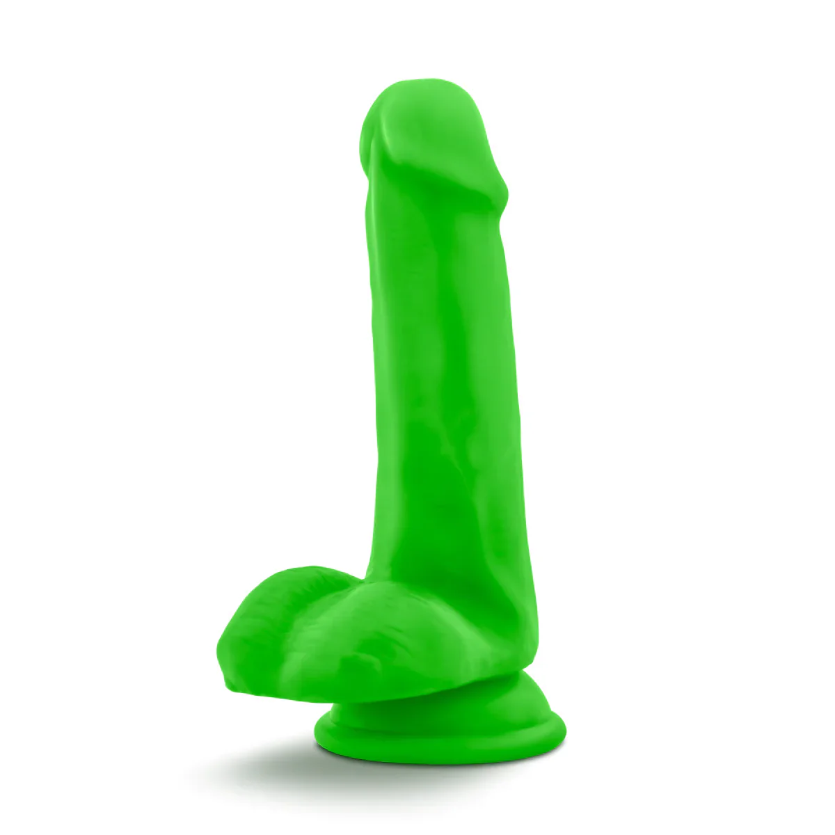 Neo Realistic Neon Green 6-Inch Long Dildo - Image 4