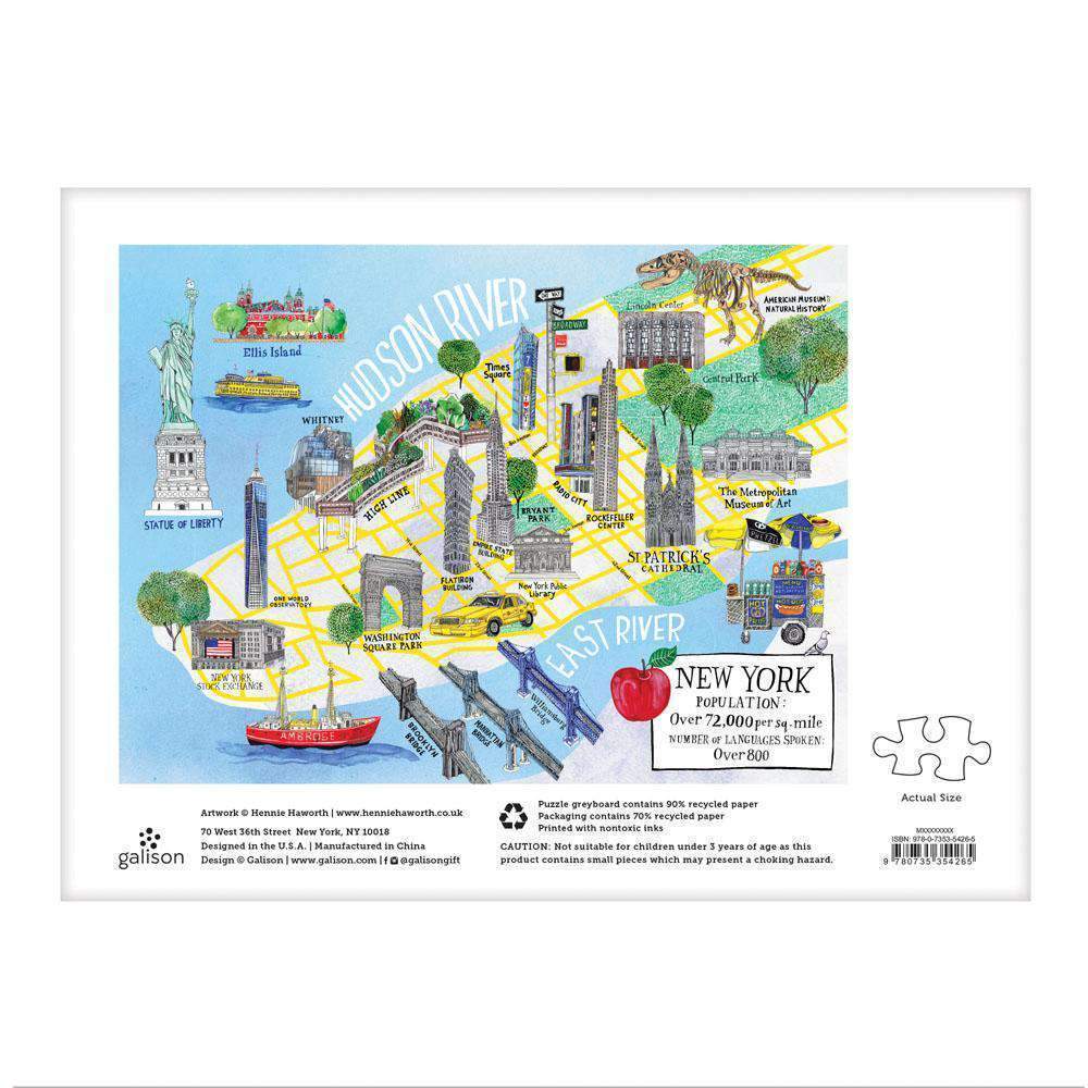 NEW YORK CITY MAP 1000 PIECE JIGSAW PUZZLE - Image 4