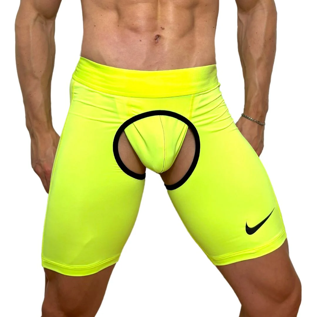 Nike Sport Neon Green Short Chaps By SNEAKERMASK - Image 2