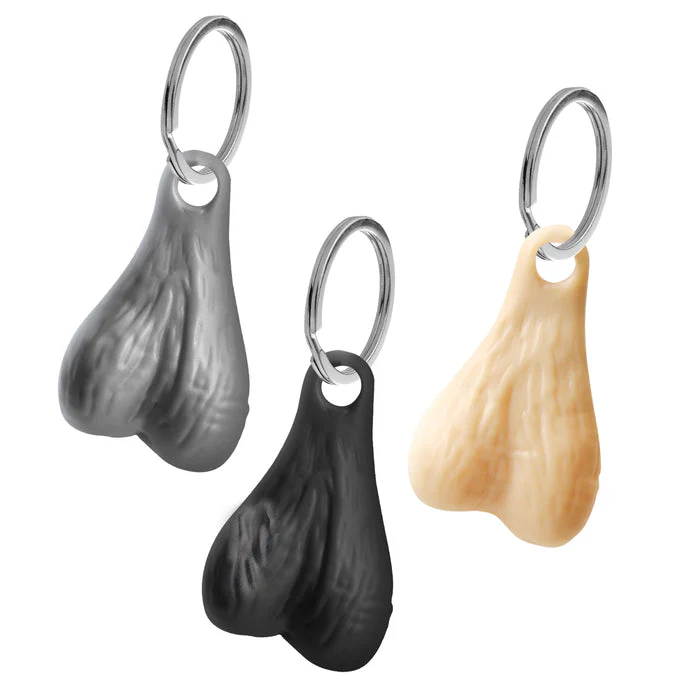 Big Ballers Nuts Keychain Set - Dark, Light, Silver - Image 6