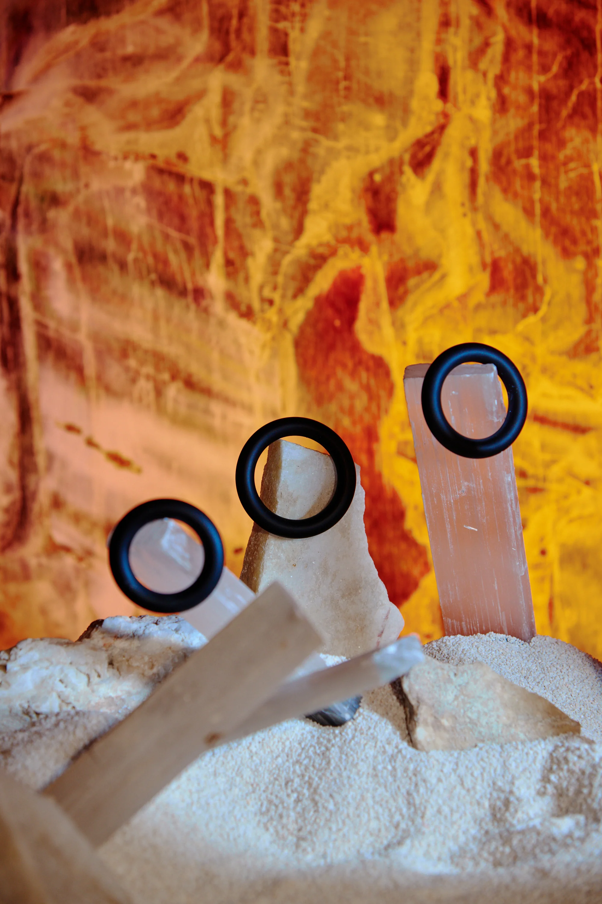 OptiMALE 3 C-Ring Set Silicone Cock Ring Thick (3 Piece Kit) - Black - Image 6