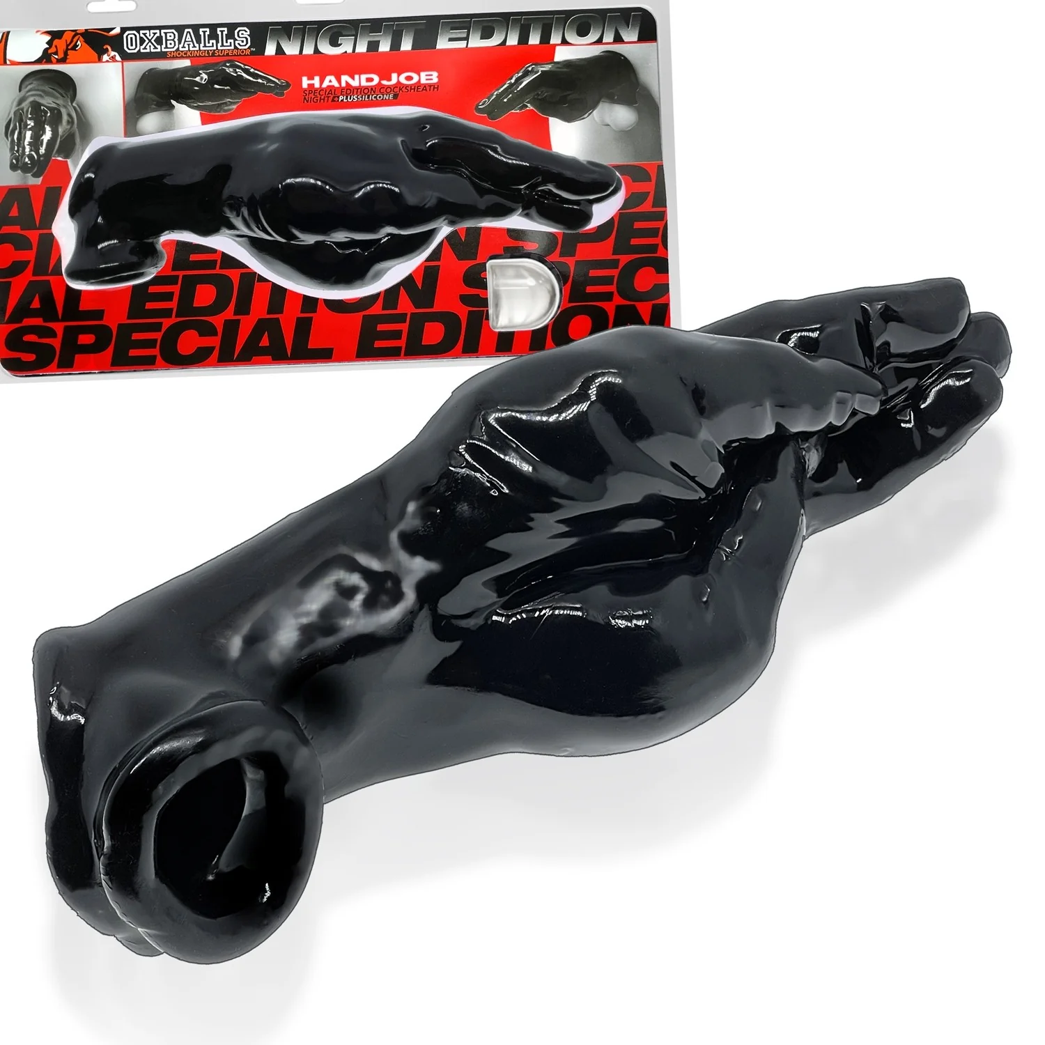 Oxballs Hand-Job Vibrating Cock Sheath - Night Edition - Image 16