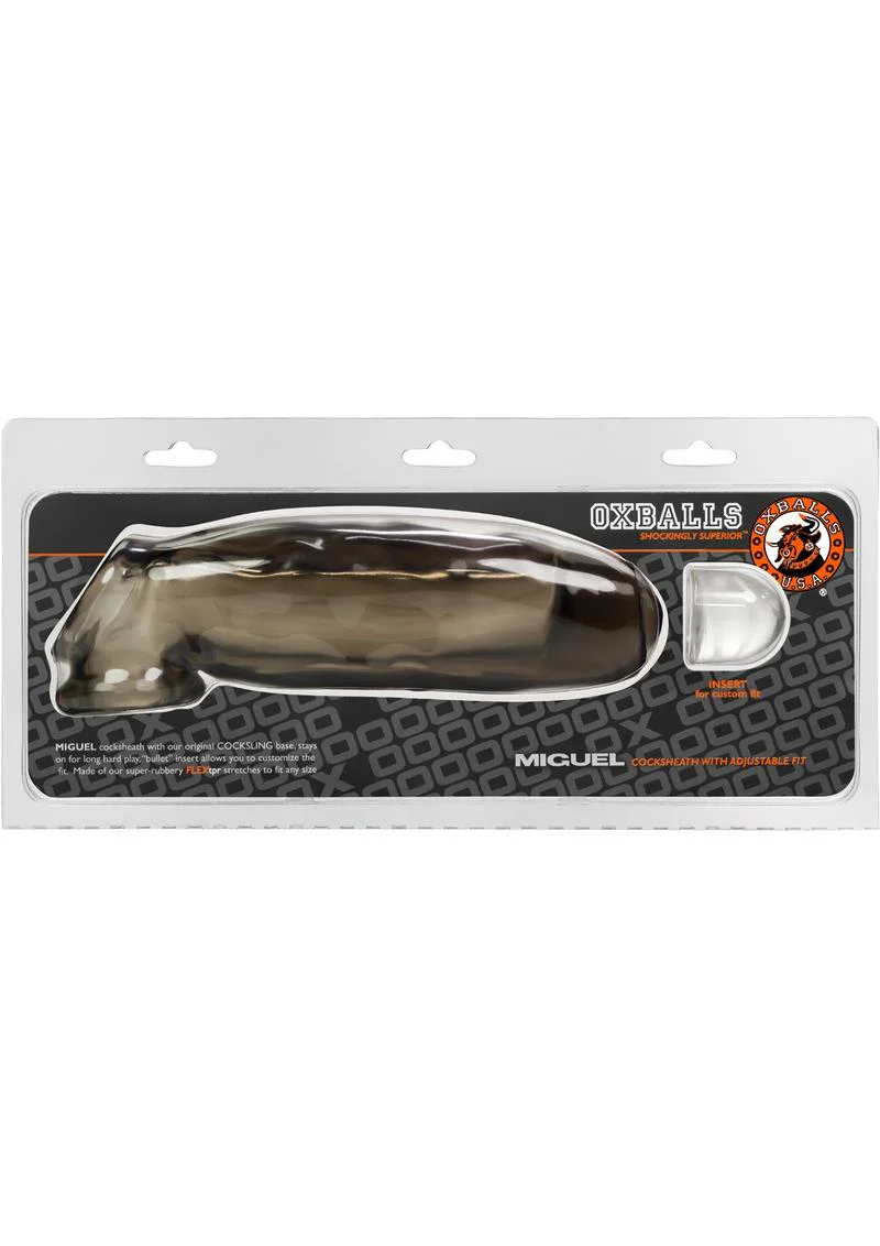 Oxballs Miguel Uncut Cocksheath With Adjustable Fit Penis Sleeve Smoke - Image 2