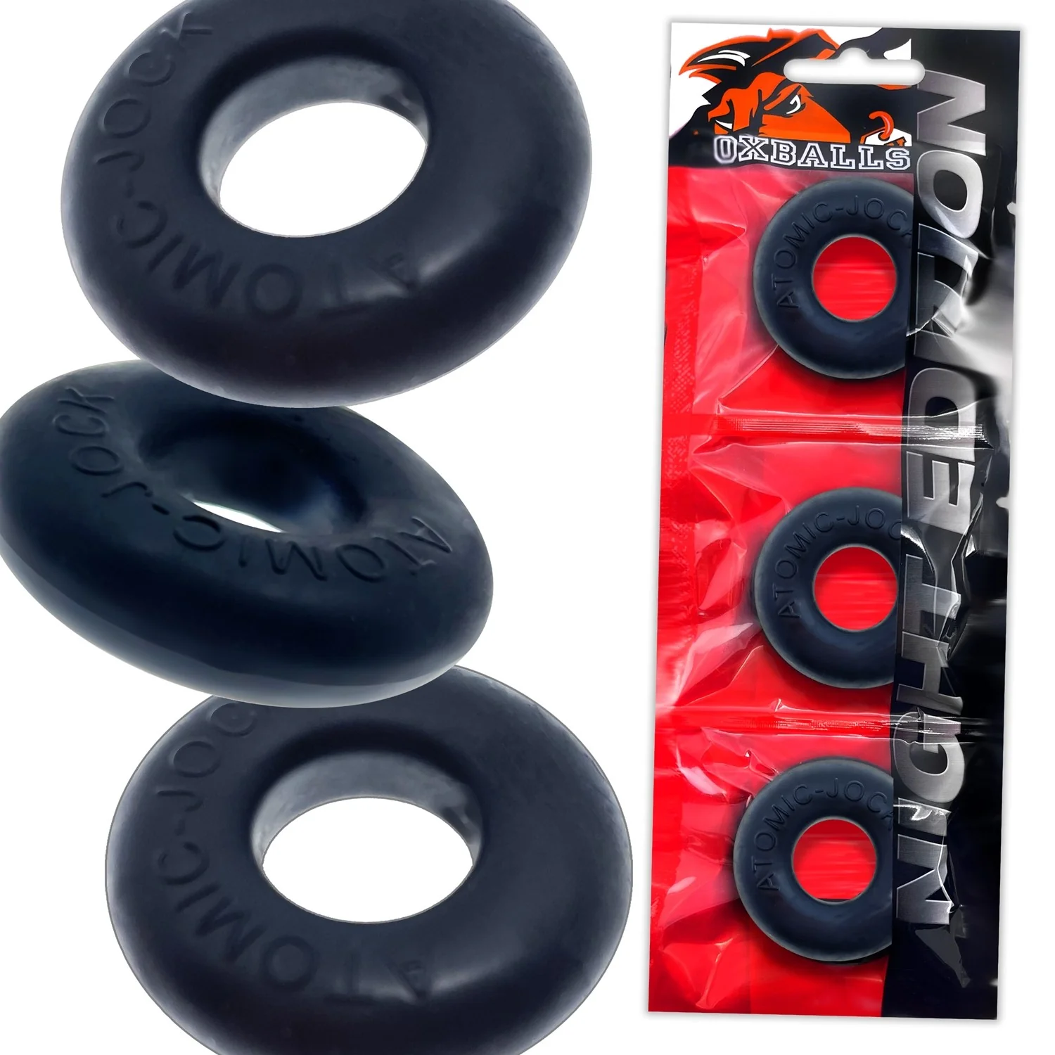 Oxballs Ringer Donut Cockring 3 Pack Night Edition - Image 10