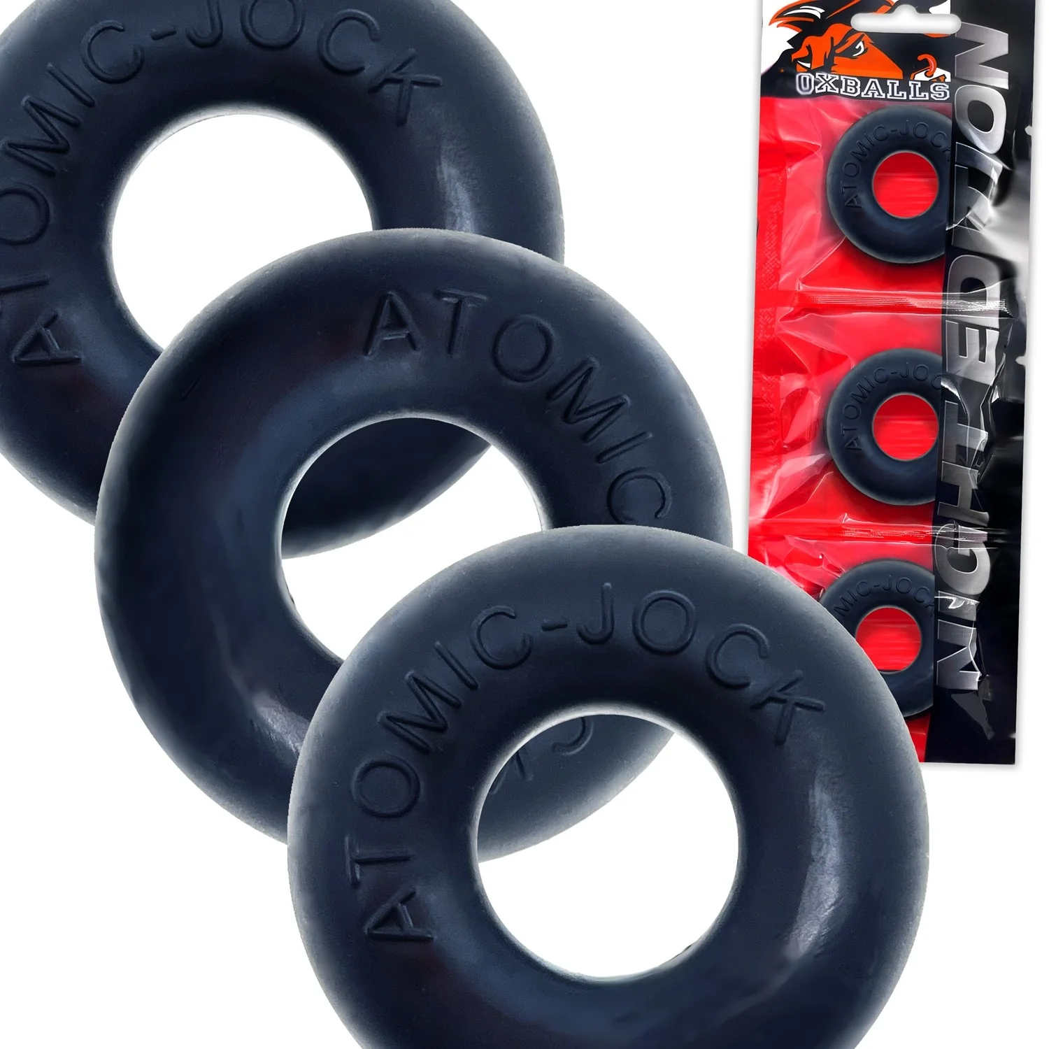 Oxballs Ringer Donut Cockring 3 Pack Night Edition - Image 12