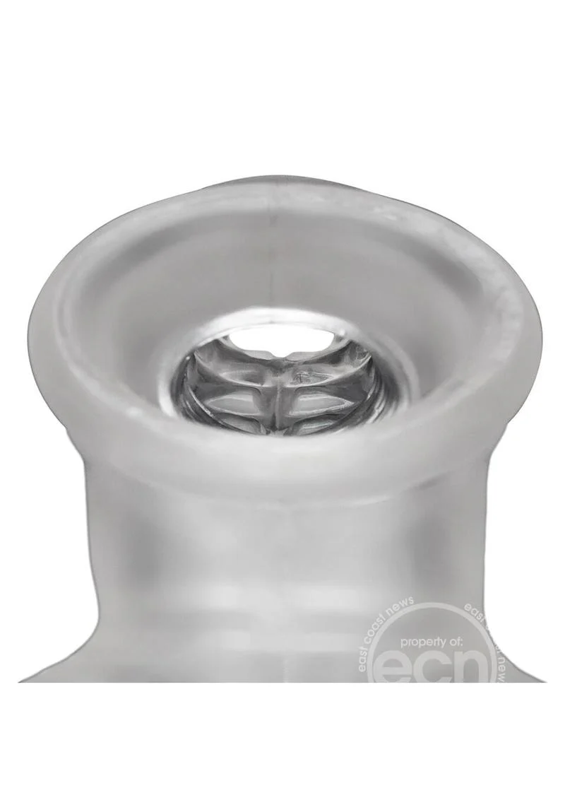 Oxballs Sackjack Wearable Textured Jackoff Sheath Clear - Image 4