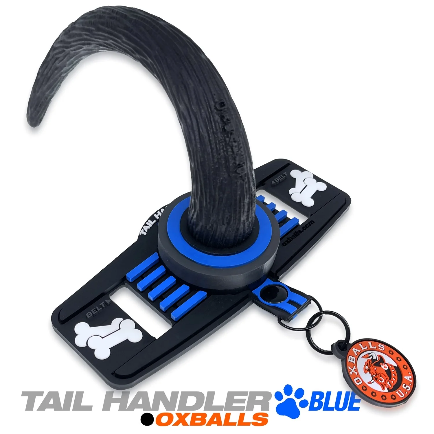 Oxballs Tail Handler Belt Strap Silicone Tail - Blue - Image 5