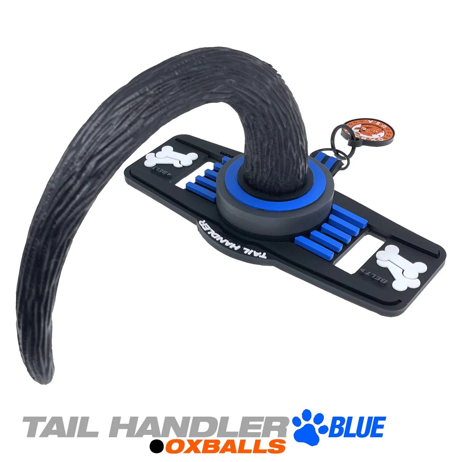 Oxballs Tail Handler Belt Strap Silicone Tail - Blue - Image 6
