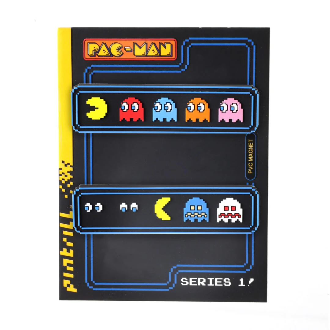 Pac-Man Logo + Ready! Set of 2 PVC Magnets - Image 2