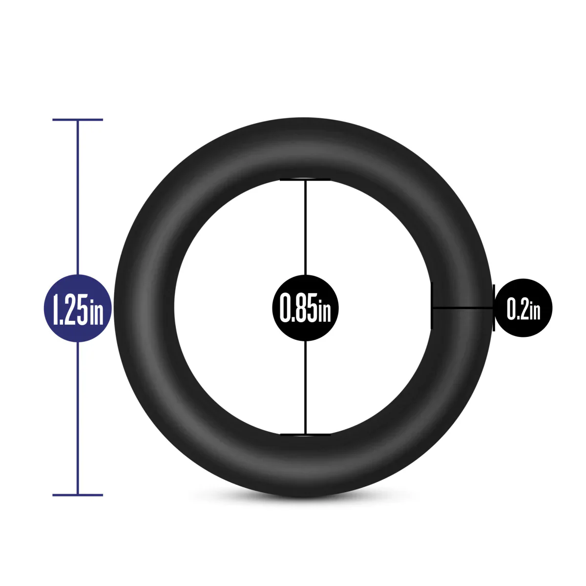 Performance VS2 Black Small Penis Rings 3-Pack - Image 3
