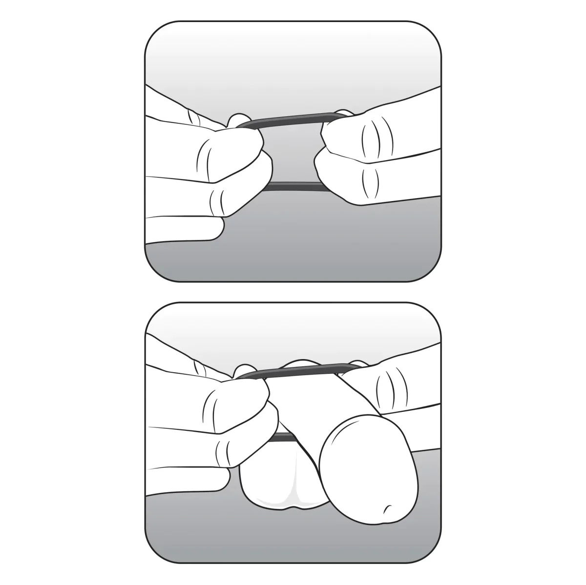 Performance VS3 Pure Premium Silicone Cock Rings LARGE - 3 Pack - Image 8