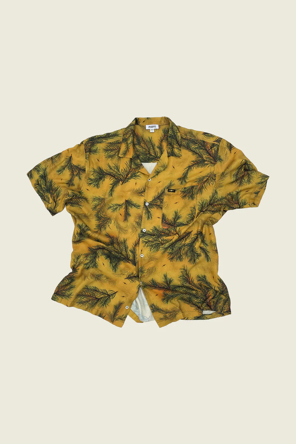 PHIPPS OVERSIZED BOWLING SHIRT GOLDEN PINES - Image 2
