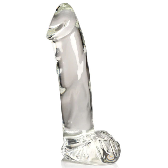 Pleasure Crystals 7.1" Glass Dildo W/ Balls - Image 8