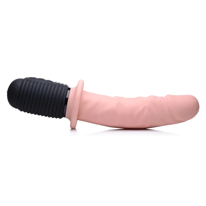 Power Pounder Vibrating & Thrusting Silicone Dildo - Image 3