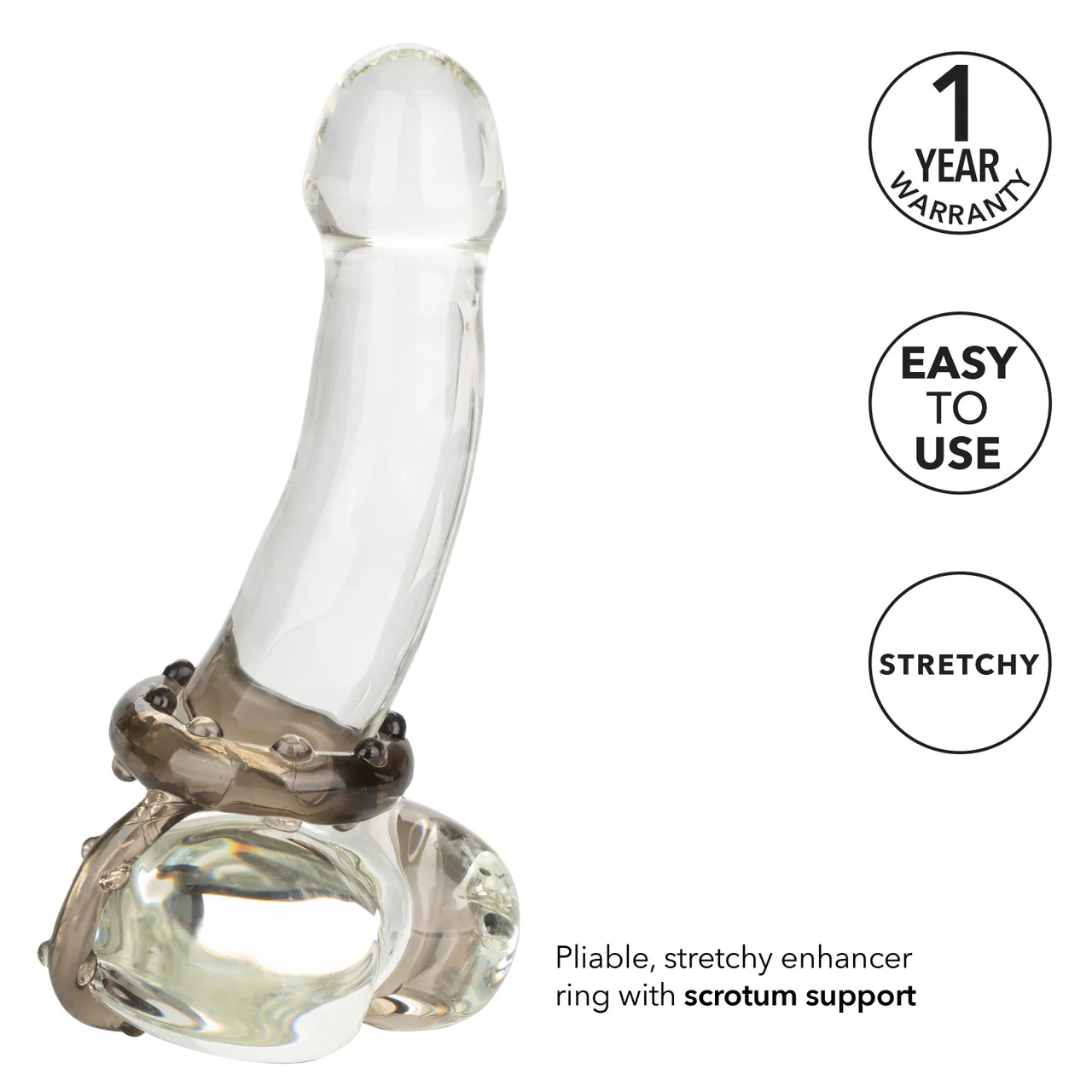 Rings! All Star Enhancer Ring Cock Ring - Smoke - Image 6