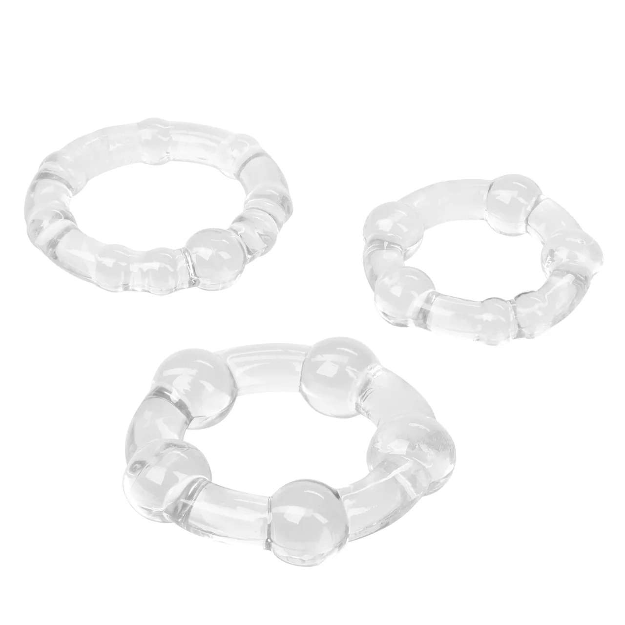 Rings! Island Rings Cock Rings (3 piece set) - Clear - Image 10