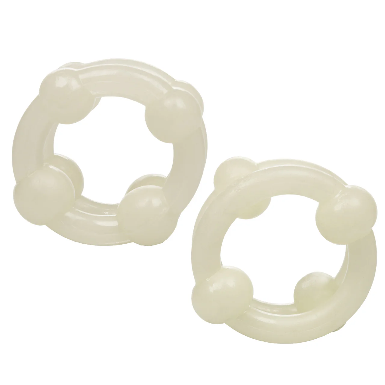 Rings! Island Rings Double Stacker Cock Rings (2 piece set) - Clear - Image 2