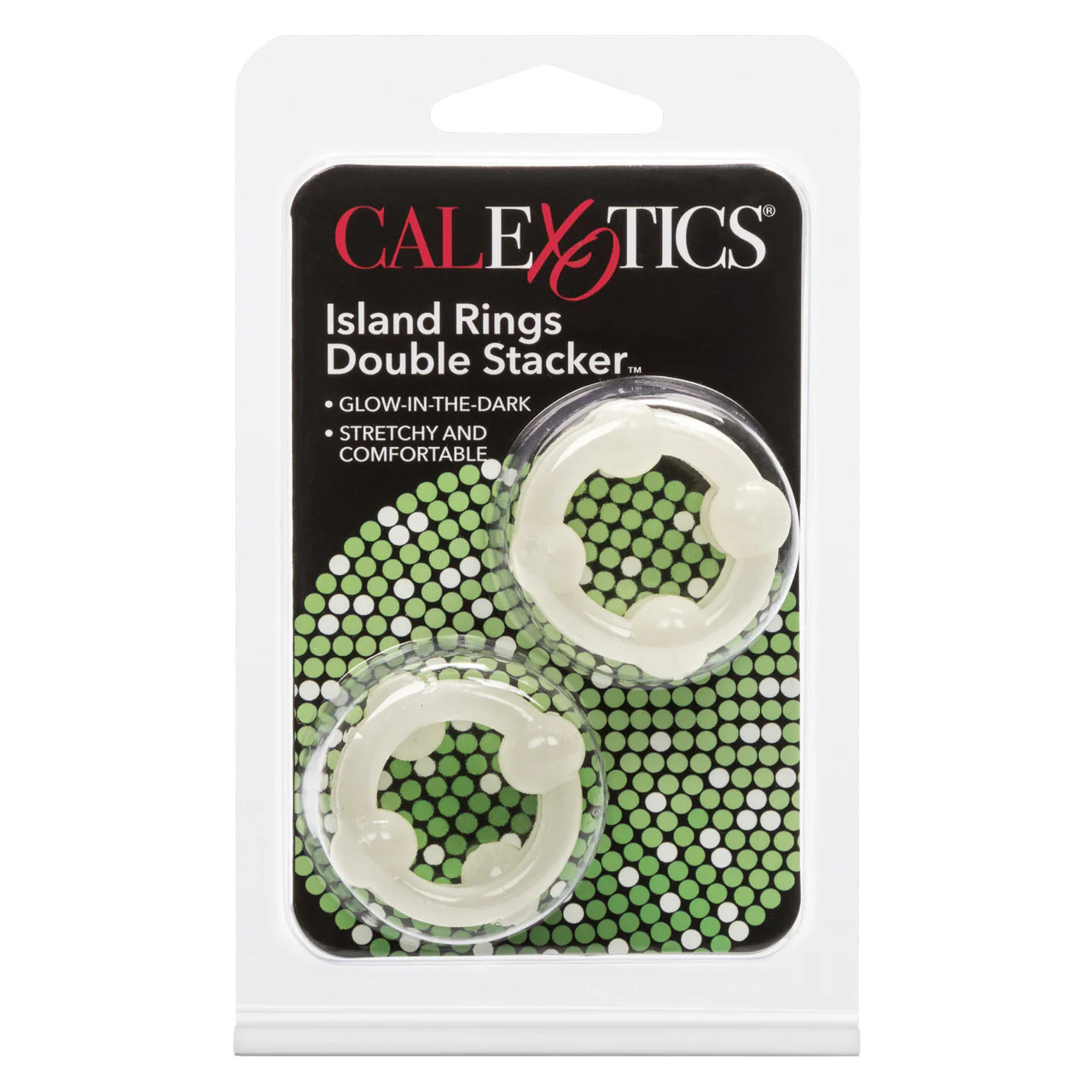 Rings! Island Rings Double Stacker Cock Rings (2 piece set) - Clear - Image 3