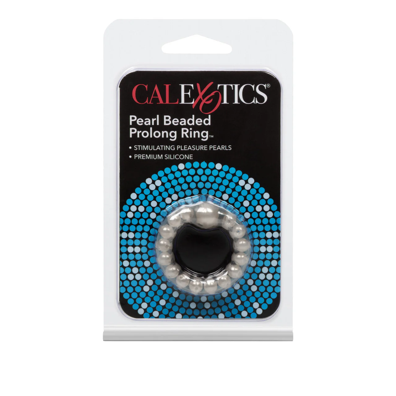 Rings! Pearl Beaded Prolong Silicone Cock Ring - Smoke - Image 3
