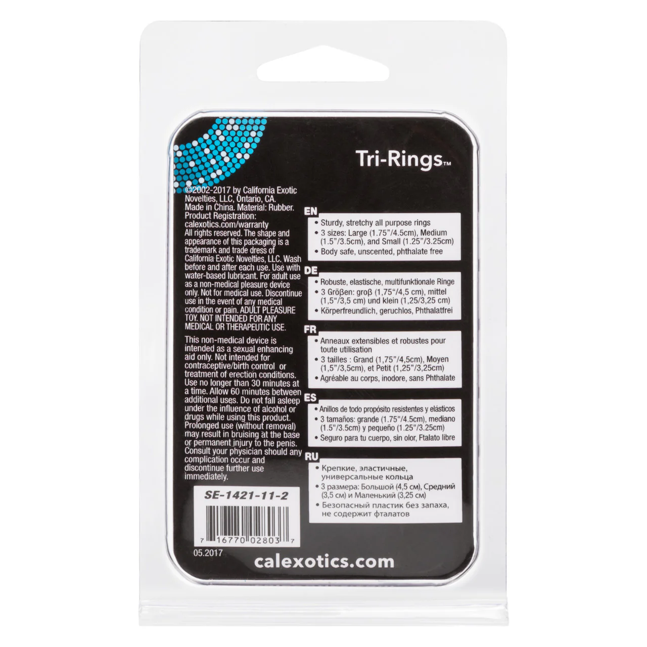 Rings! Tri Rings Cock Ring Set (3 Piece Set) - Red - Image 4