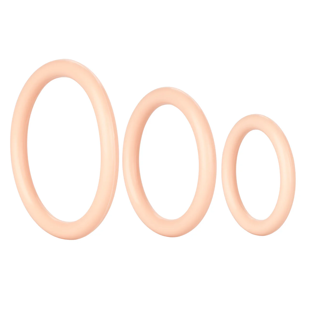 Rings! Tri Rings Cock Ring Set (3 Piece Set) - Vanilla - Image 7