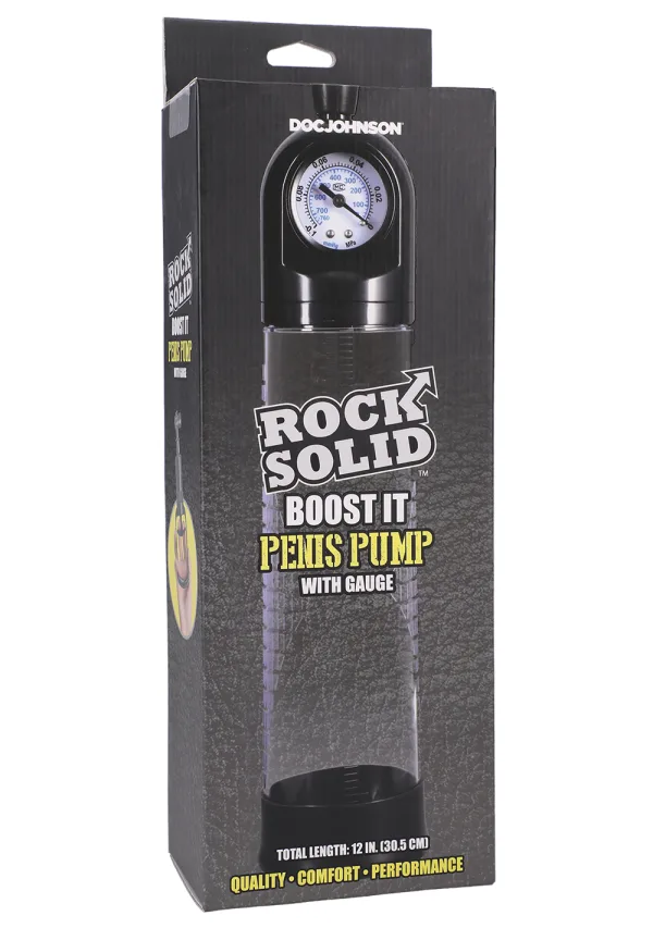 Rock Solid - Boost It Penis Pump with Gauge - Image 2