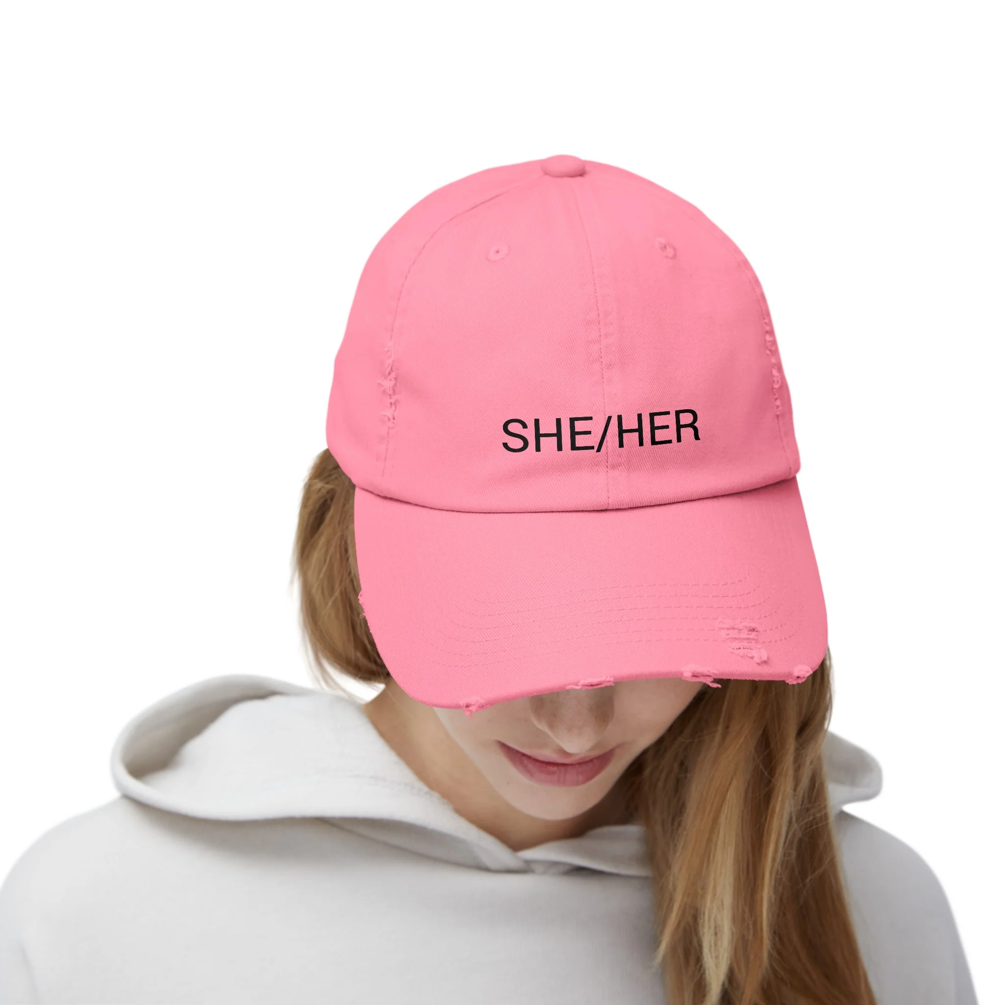 SHE/HER Distressed Cap in 6 colors - Image 28