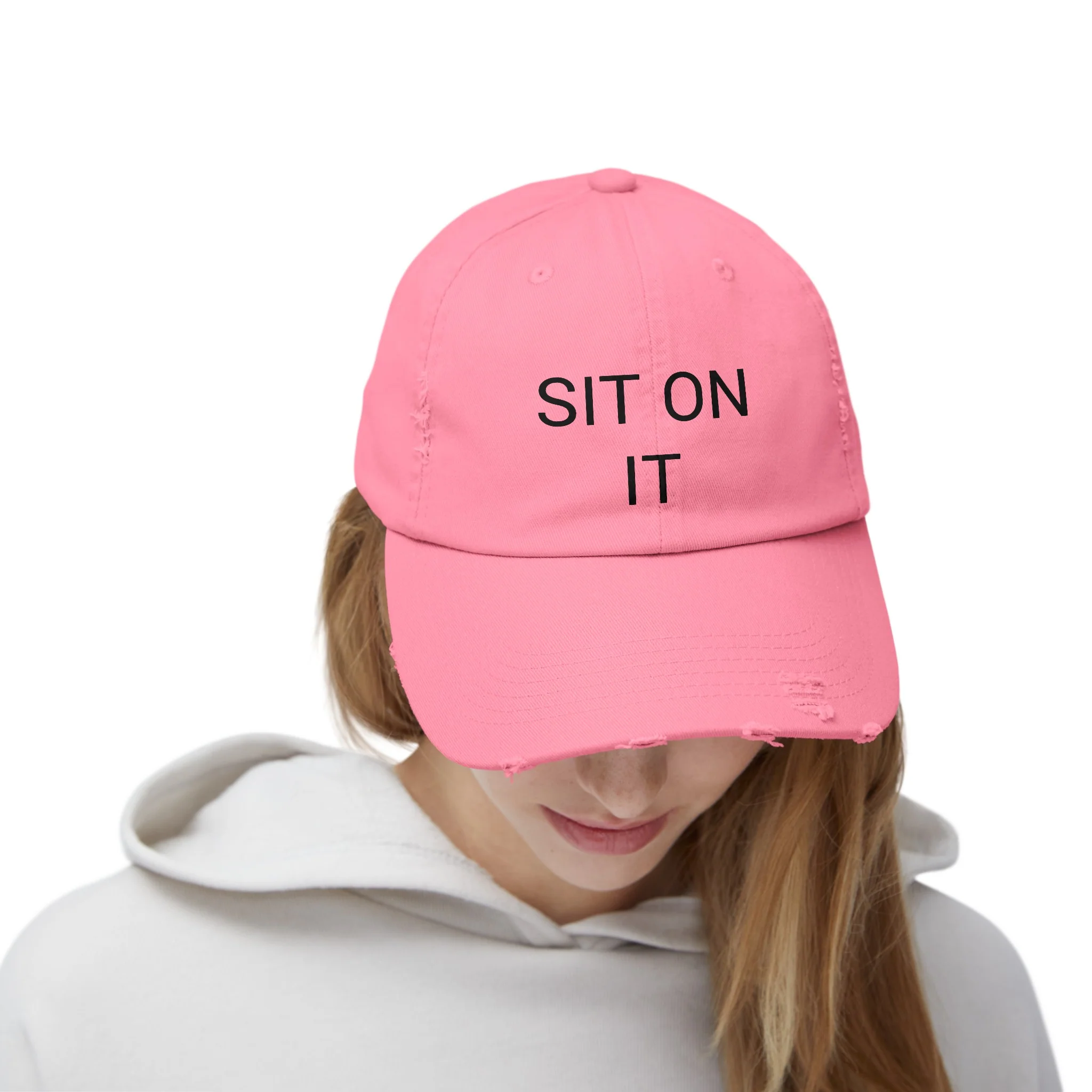 SIT ON IT Distressed Cap in 6 colors - Image 24