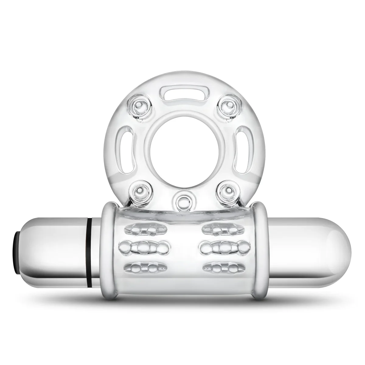 Stay Hard Bull Ring 3-In-1 Clear 10-Function Vibrating Penis Ring - Image 6