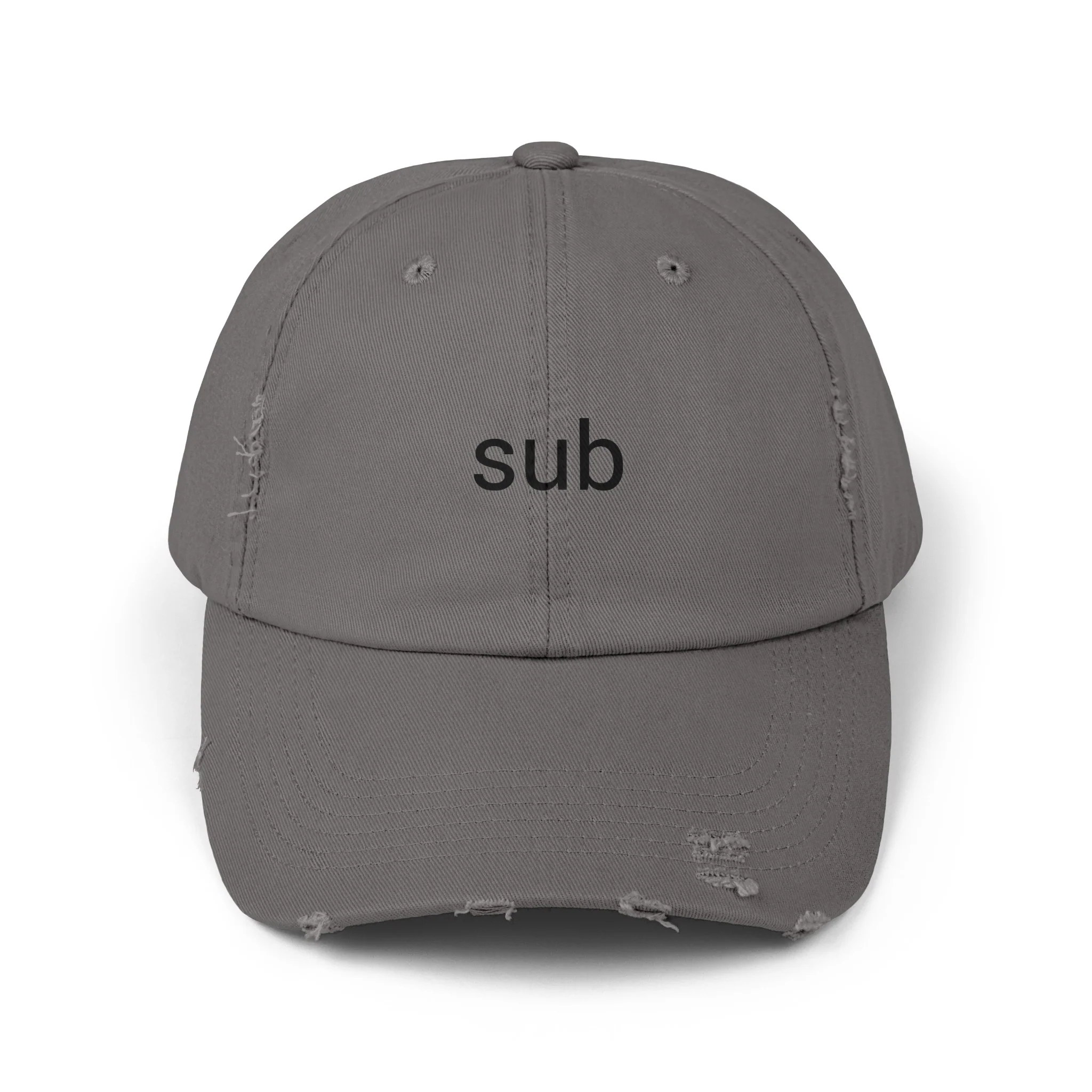 SUB Distressed Cap in 6 colors - Image 3