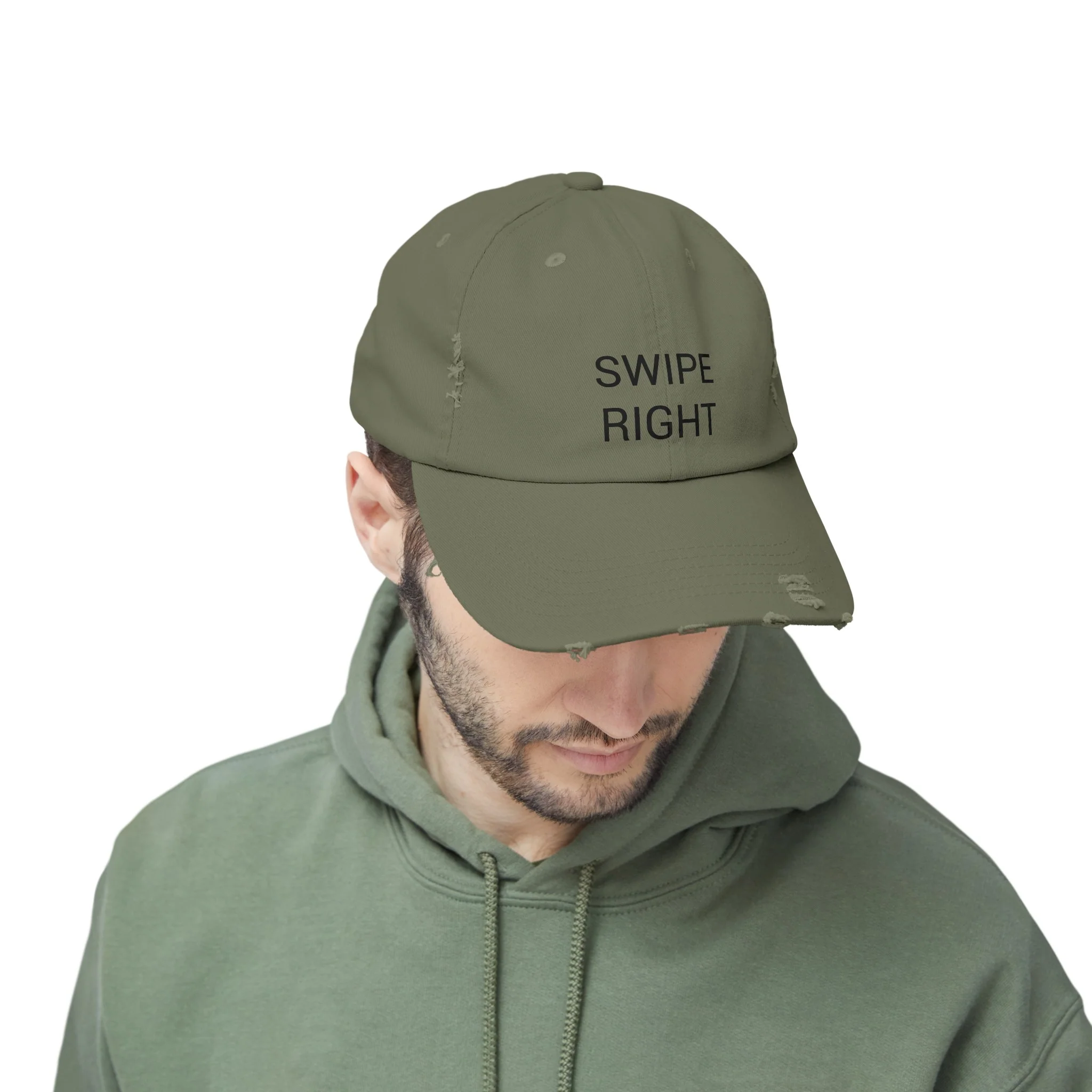 SWIPE RIGHT Distressed Cap in 6 colors - Image 20