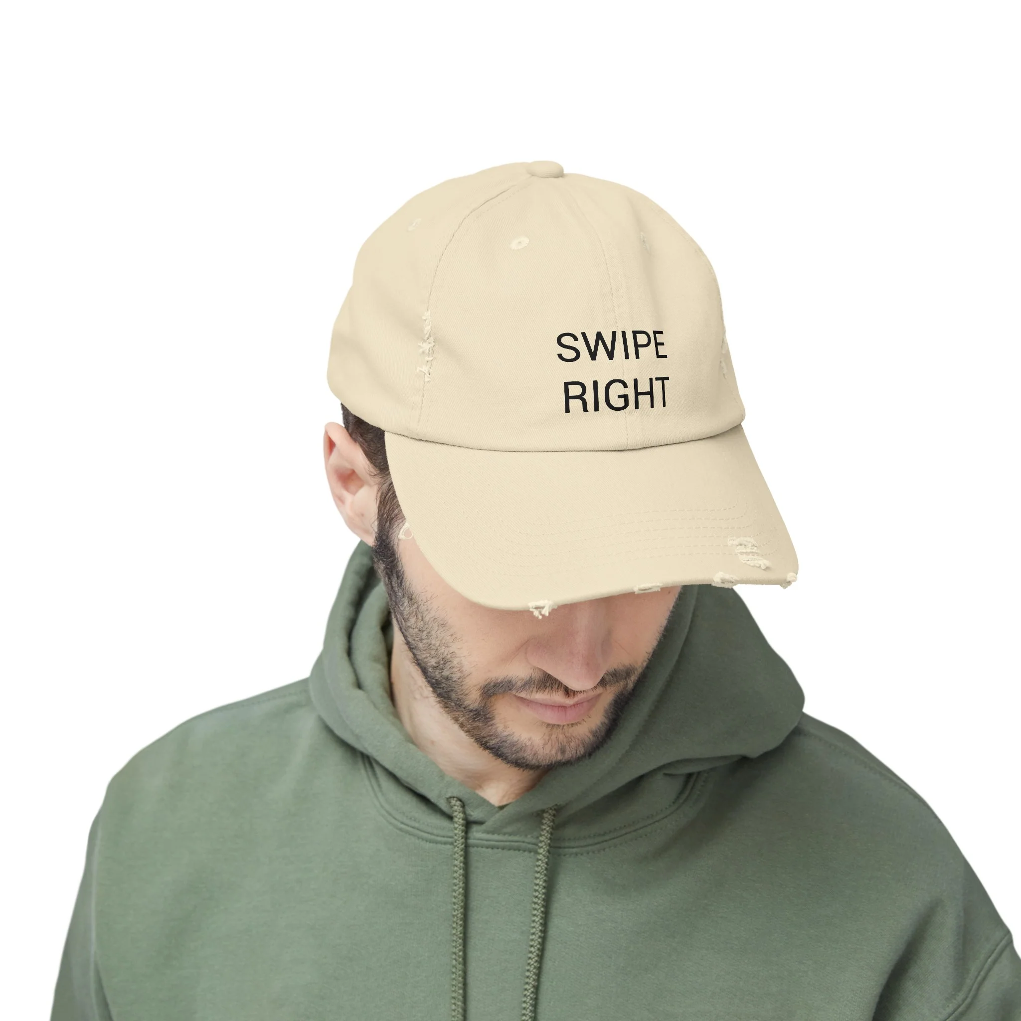 SWIPE RIGHT Distressed Cap in 6 colors - Image 35