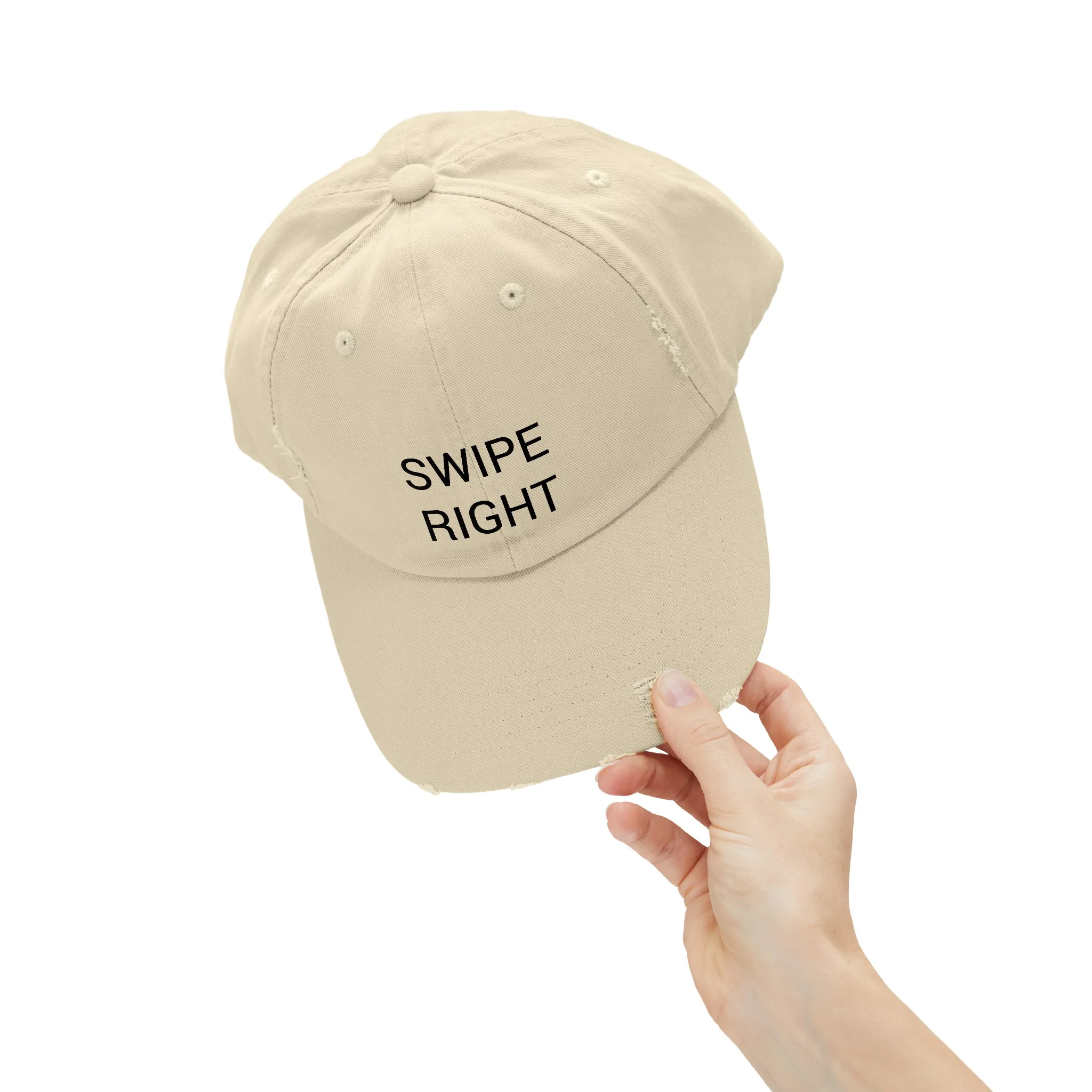 SWIPE RIGHT Distressed Cap in 6 colors - Image 37